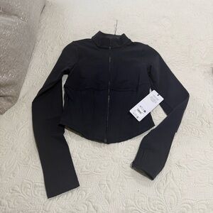 ALO Yoga Black Airbrush Corset Jacket NWT